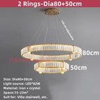 Nordic Crystal Ceiling Chandelier LED Indoor Lighting
