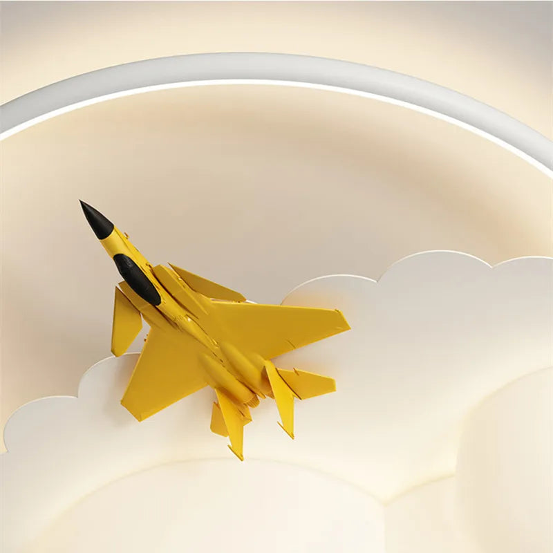 Kids Cloud Airplane Chandelier Ceiling Light for Children's Bedroom