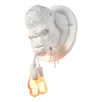 Gorilla Resin Wall Lamp: Modern Retro Animal LED Home Decor Bedside Lighting