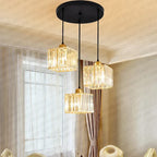 Crystal Trio Pendant Light for Modern Spaces