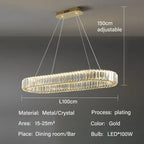 Crystal Pendant Chandelier Modern LED Ceiling Light Fixture