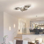 Chrome Art Ceiling Lamp for Modern Living Room, Bedroom Chandelier Lighting, Luxury Fixtures