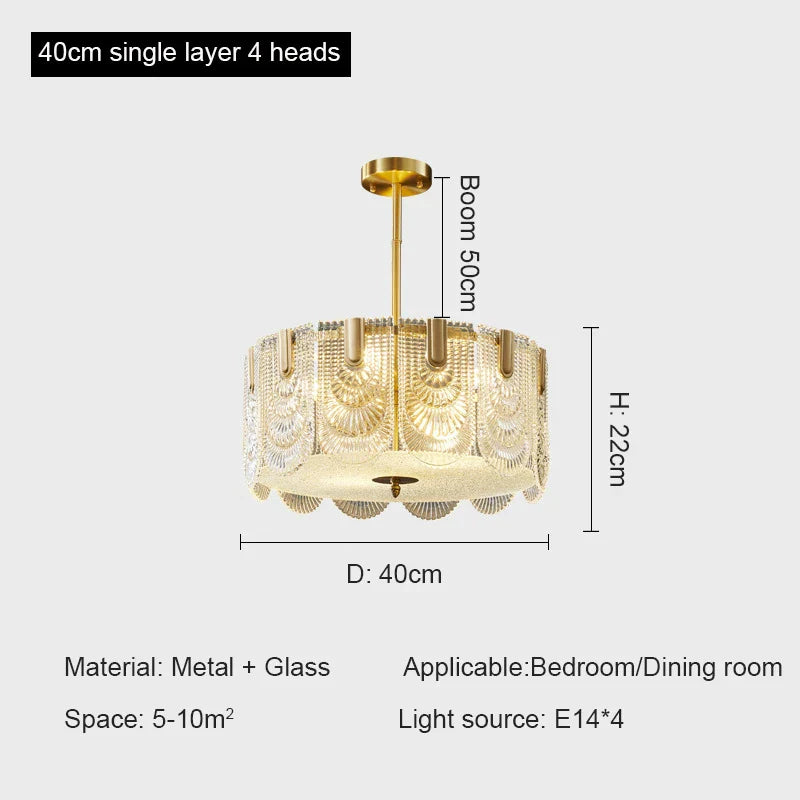 Crystal Chandelier: Modern Luxury Ceiling Lamp for Living Room, Bedroom, or Restaurant
