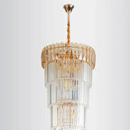 Crystal LED Pendant Chandelier for Modern Home Decor.
