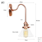 Scandinavian Glass LED Wall Sconce Modern Interior Wall Lamps