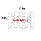 Honeycomb LED Car Detailing Ceiling Light - Customized Hexagon Design for Showroom