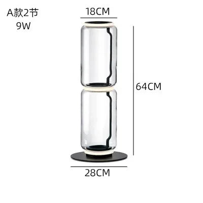 Nordic Glass LED Floor Lamp for Modern Indoor Decor