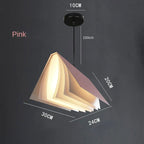 Nordic Design Book Pendant Lamp LED for Living Room Bedroom by Afralia™