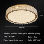 Crystal LED Ceiling Lights: Modern Home Lighting Fixture for Living, Dining, Kitchen, Bedroom