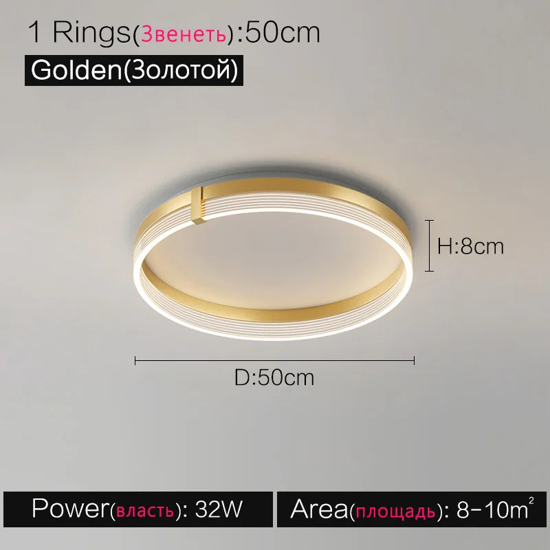 New Nordic Ceiling Lamp: Modern, Creative, Elegant Lighting for Bedroom and Living Room