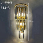 Crystal Wall Lamp: Elegant Lighting for Luxury Hotel, Club, Villa, Living Room, Office, Banquet