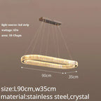 Crystal LED Chandelier: Modern Luxury Lighting for Living & Dining Room