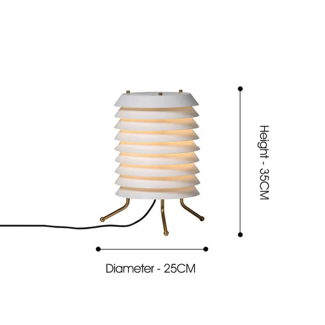 Maija Table Lamp: Medieval Nordic Design Replica, White Bedside & Living Room Light