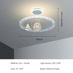 LED Chandelier for Boy's Room with Remote Control and Modern Design