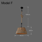 Industrial Rustic Pendant Lights Indoor Lamp for Living Dining Room Home Décor