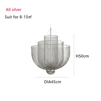 Meshmatic Grid Ceiling Chandelier Dimmable Led Indoor Lighting