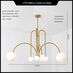 Modern Iron Glass Pendant Chandelier for Home Décor