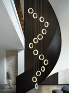 Crystal Gold LED Chandelier Modern Luxury Ceiling Lamp