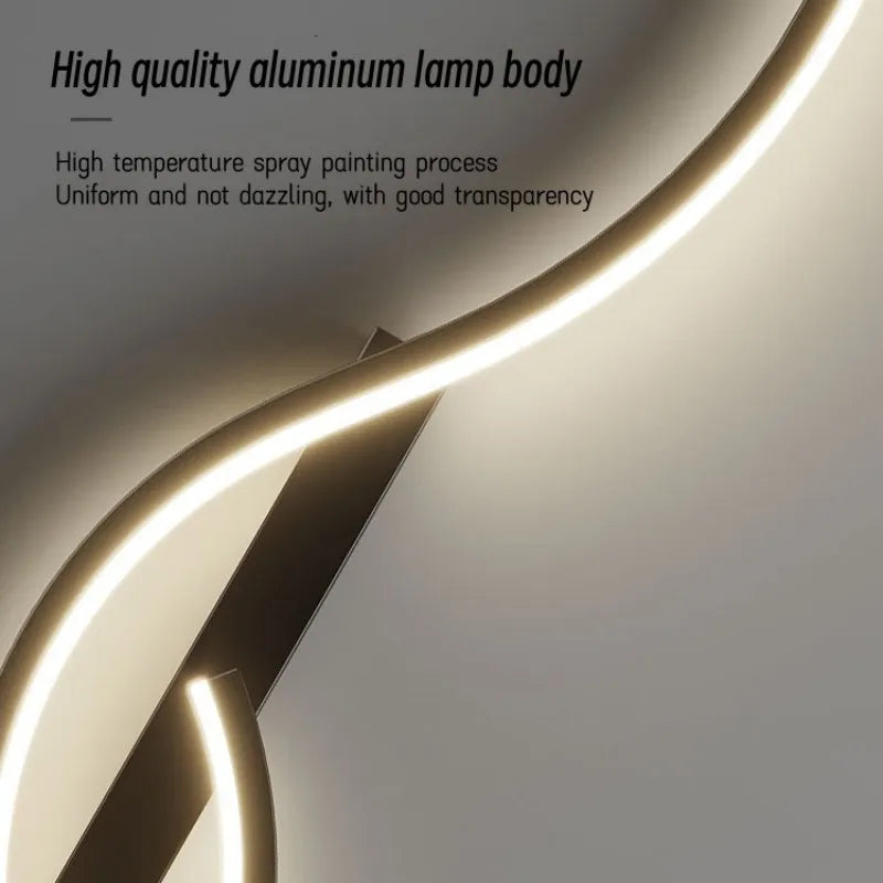 LED Line Wall Lamp for Living Room, Bedroom, Indoor Lighting