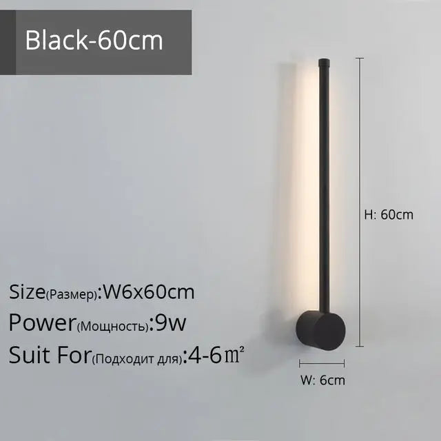 LED Strip Wall Lamp for Creative Staircase Aisle Background Wall Lights