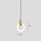Modern Nordic Bedroom Circle Ring Chandelier LED Pendant Lighting