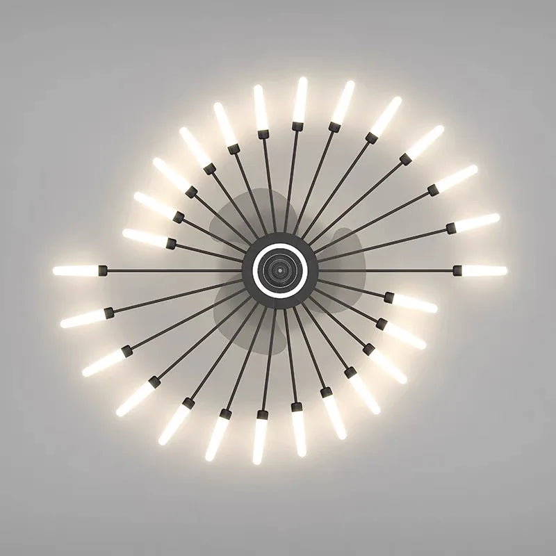 2023 Modern Chandelier Ceiling Fan Lights for Living Room Bedroom Upscale Decor