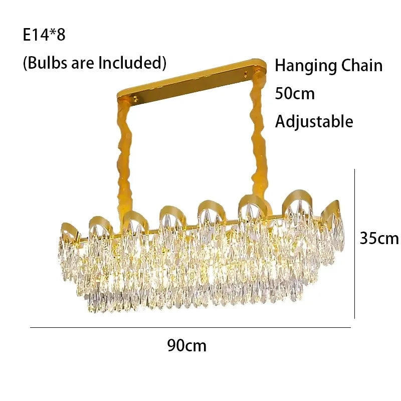 LED Sunflower Crystal Ceiling Chandelier for Home Decor and Lighting Fixture
