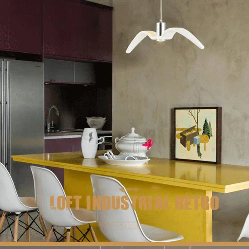 Seagull Design LED Chandelier for Bar/Kitchen Creative Bird Ceiling Light