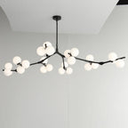 Modern Glass Ball Pendant Lamps - Elegant Indoor Chandelier for Living & Dining Room