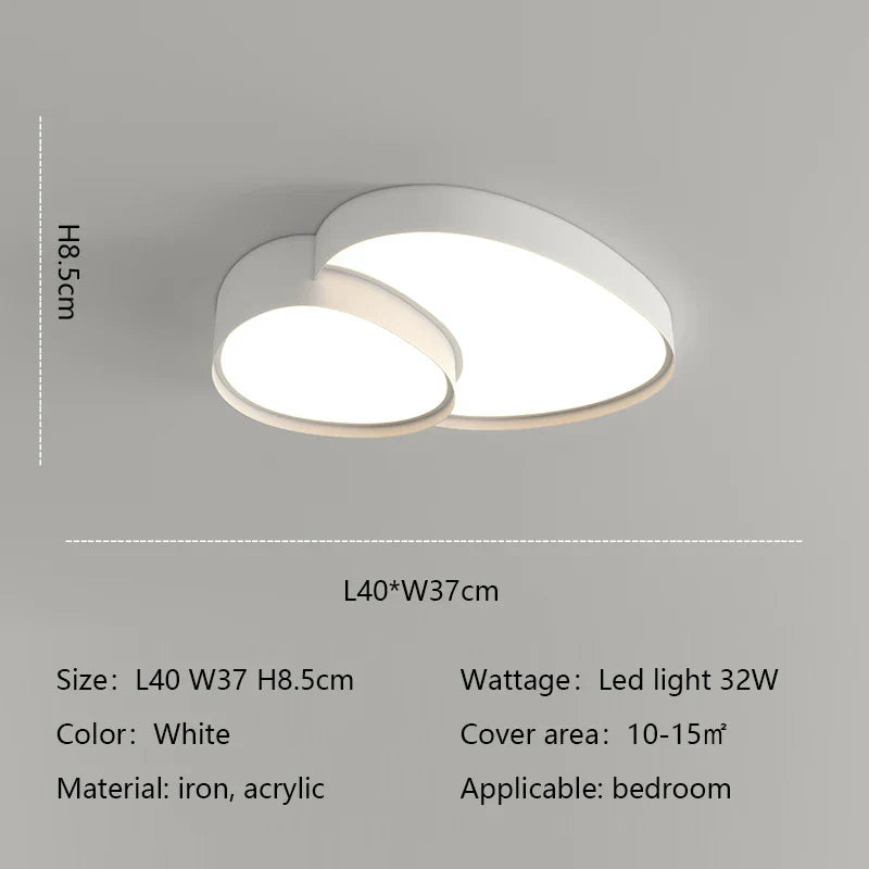 Modern Round LED Ceiling Lamp for Living Room and Bedroom