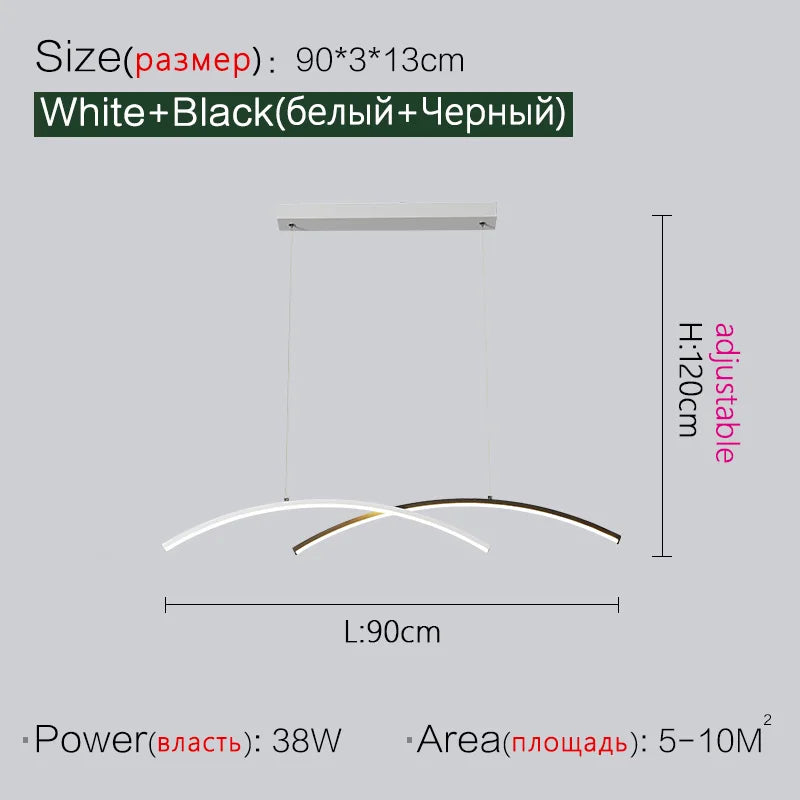 LED Chandelier: Modern, Creative, Minimalist Lighting for Dining Room, Living Room & Bar Counter