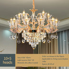 Luxury European Crystal Chandelier Living Room Lamp
