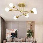 Nordic Modern Iron Art Golden Ceiling Lamps LED Chandeliers