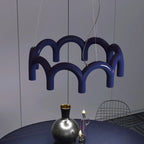 Nordic Arch LED Chandelier: Modern Art U-shaped Pendant Lamp for Kitchen, Dining, and Bar décor