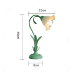 Pink Flower LED Table Lamp - Modern Princess Girl Bedroom Decor