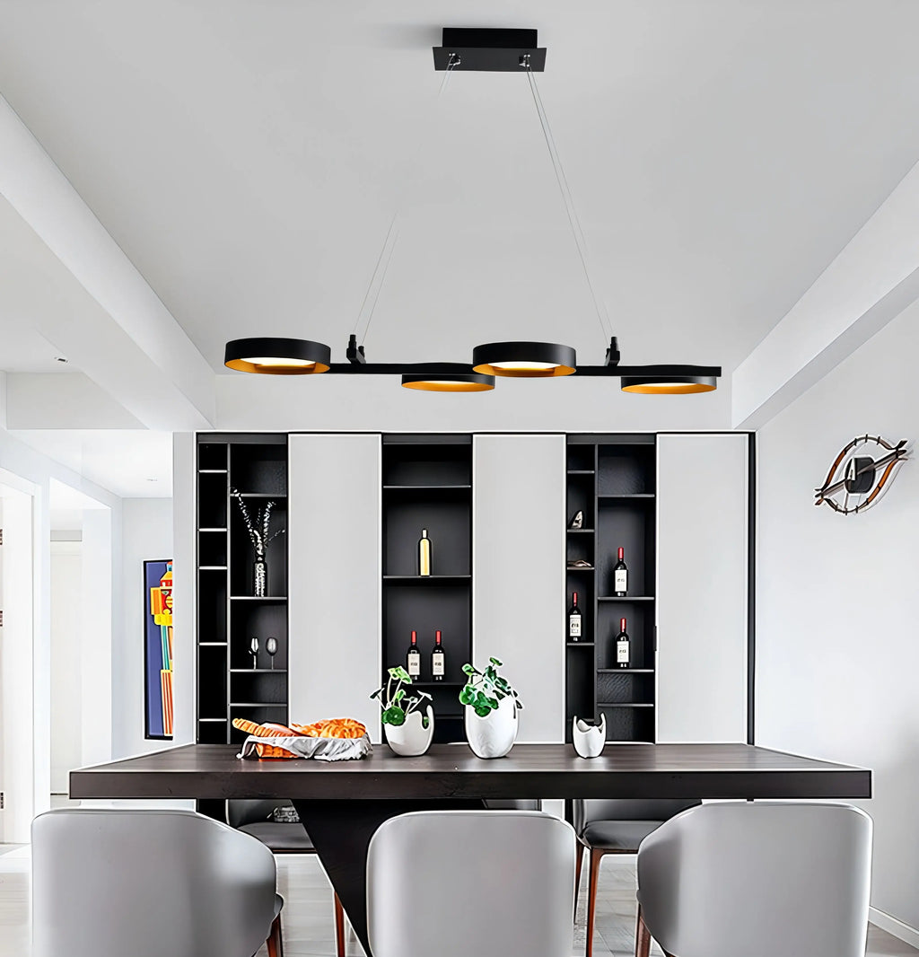 Metal Acrylic Modern Pendant Chandelier LED Light for Living Room Wall Decor