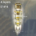 Crystal Wall Lamp: Elegant Lighting for Luxury Hotel, Club, Villa, Living Room, Office, Banquet