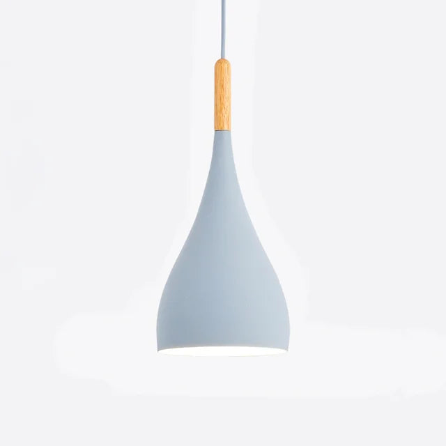 Wood Pendant Light: Modern Nordic Kitchen Ceiling Lamp for Dining Room & Coffee Bar
