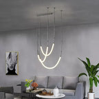 Nordic Modern Art Line LED Pendant Light for Home Décor