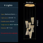 Duplex Building Chandelier: Modern, Luxurious, LED, Large, Creative, Villa Pendant Lamp