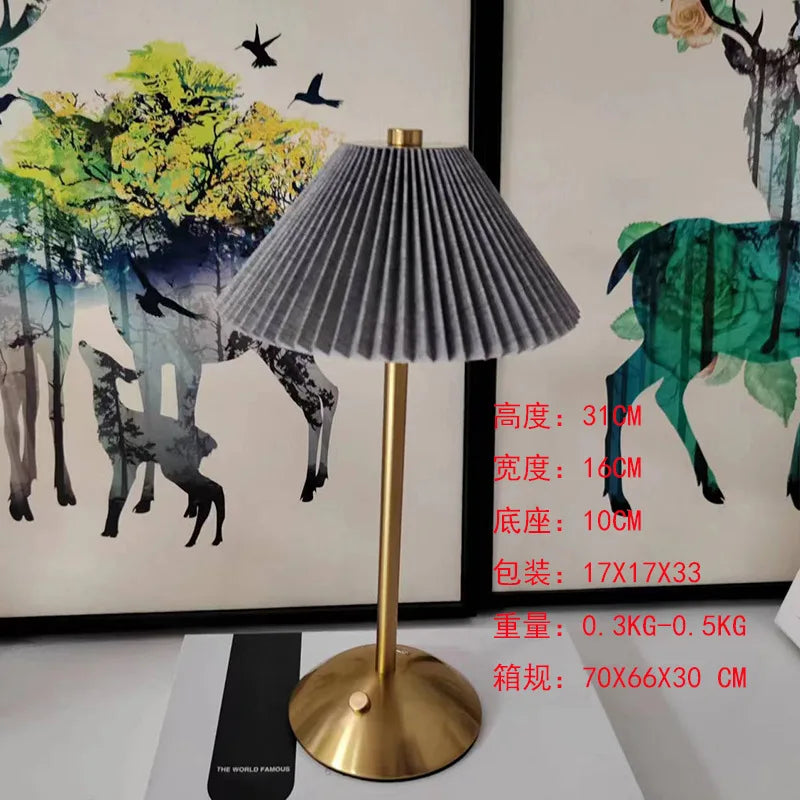 Mushroom Touch Dimming LED Table Lamp for Retro Ambiance