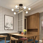 Vintage Industrial Rod Iron Ceiling Chandelier for Living Room Lighting