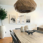 Wicker Pendant Lights Wabi Sabi Chandelier - Rattan Weaving Ceiling Lamp