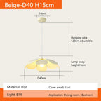 Wind Petal Chandelier: Unique Wabi Sabi LED Pendant Light for Dining Room and Bedroom