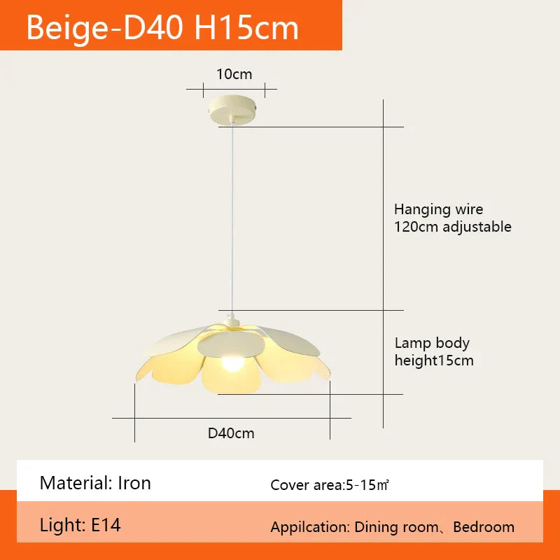 Wind Petal Chandelier: Unique Wabi Sabi LED Pendant Light for Dining Room and Bedroom