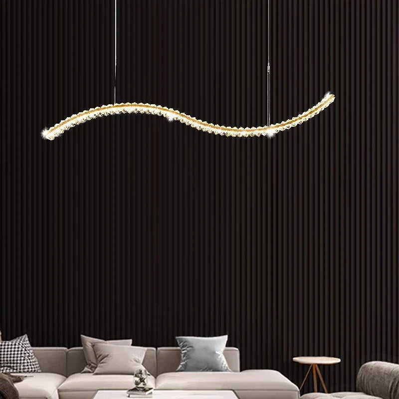 Crystal Chandelier Pendant Lamp Hanging Light for Living Room