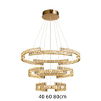 Luxury Crystals Chandelier LED Pendant Lamps - Dimmable Double Layer High-end Lights