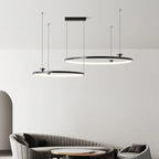 Circular All-Copper Italian Style LED Pendant Lamp for Living Room and Bedroom