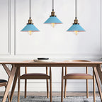 Blue Nordic Pendant Lights E27 Modern Hanging Lamps for Living Dining Kitchen