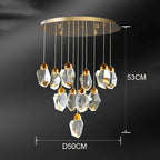 Crystal Chandelier: Luxury Pendant Light for Living and Dining Room